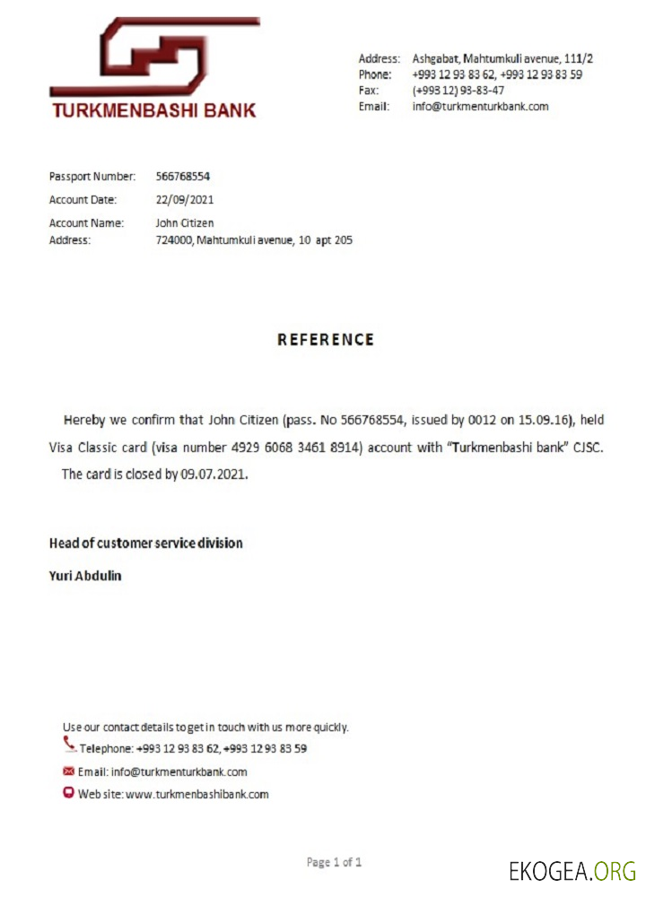 Référence Turkménistan , Turkmenbashi , closure